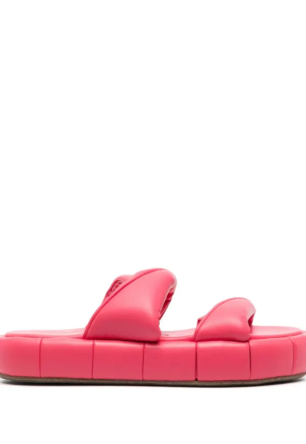 Themoirè Air platåtofflor - Rosa