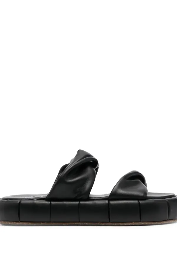 Themoirè Air Platform flip-flops - Svart