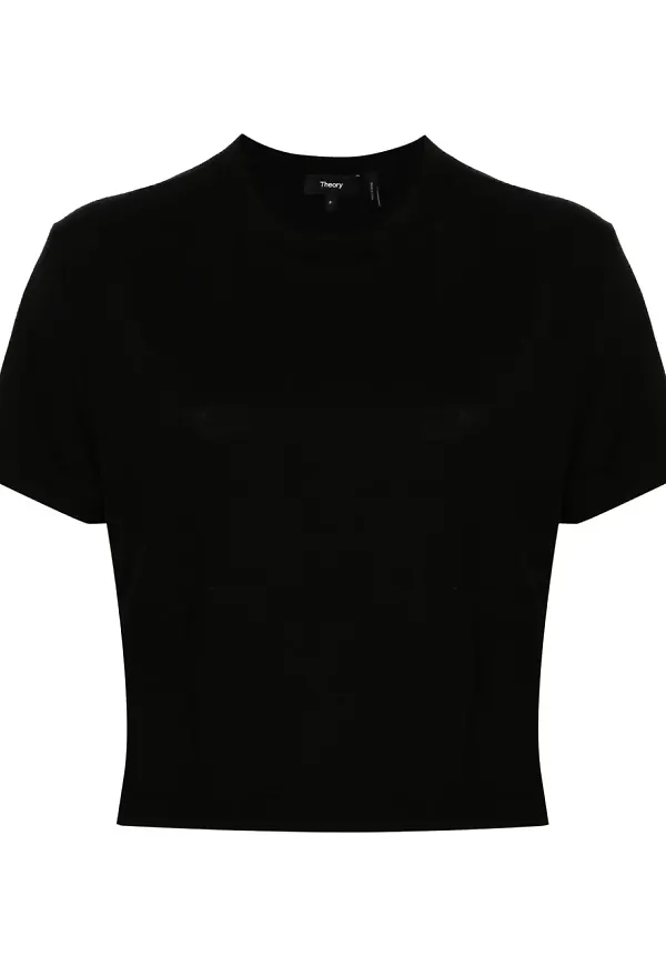 Theory kort t-shirt - Svart