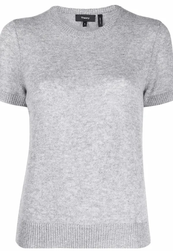 Theory stickad t-shirt - Grå