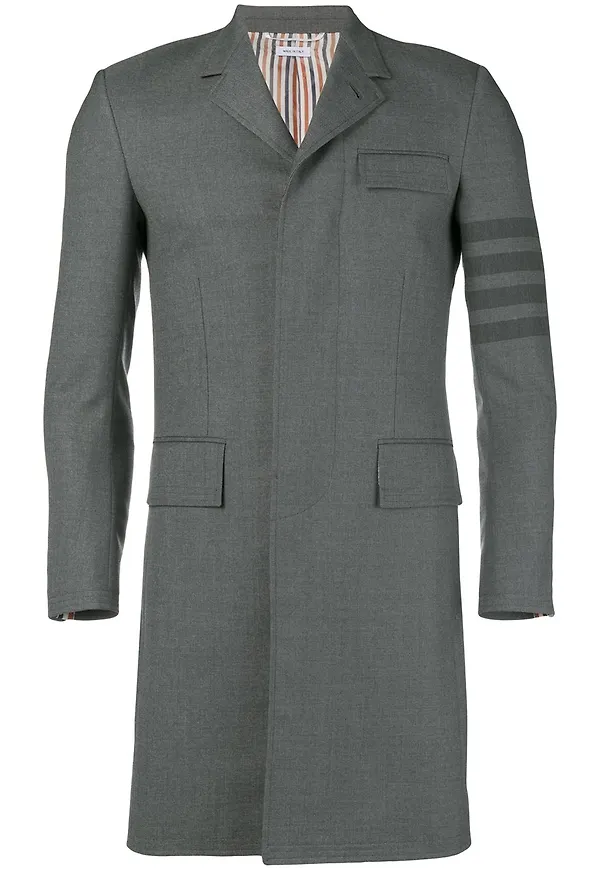 Thom Browne 4-Bar midirock - Grå