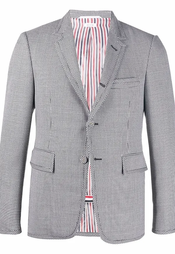 Thom Browne enkelknäppt blazer - Svart