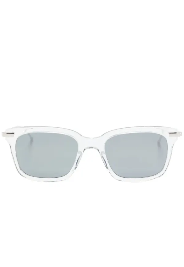 Thom Browne Eyewear fyrkantiga solglasögon - Vit
