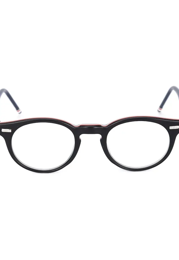 Thom Browne Eyewear round frame glasses - Blå