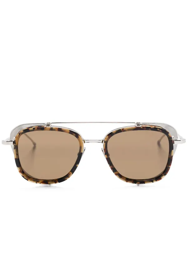 Thom Browne Eyewear solglasögon med sidoskydd - Silverfärgad
