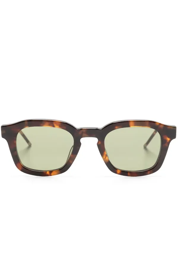 Thom Browne Eyewear solglasögon med Wayfarer-bågar - Brun