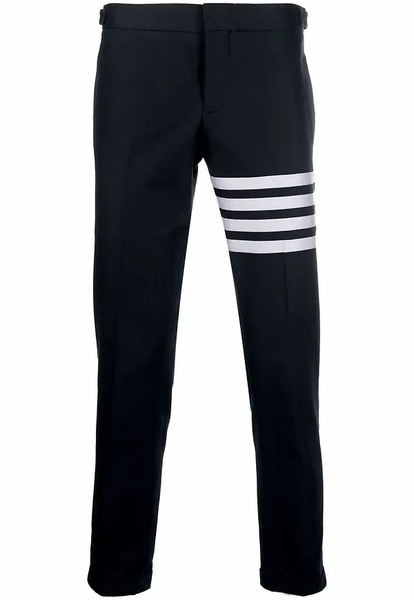 Thom Browne Fit 3 Unconstructed skinny-byxor - Blå