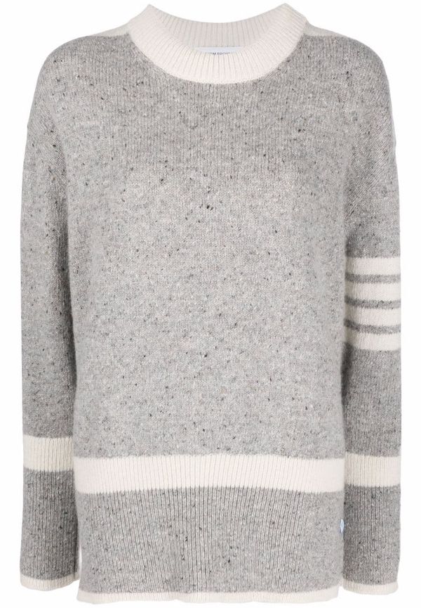 Thom Browne pullover i oversize-modell - Grå