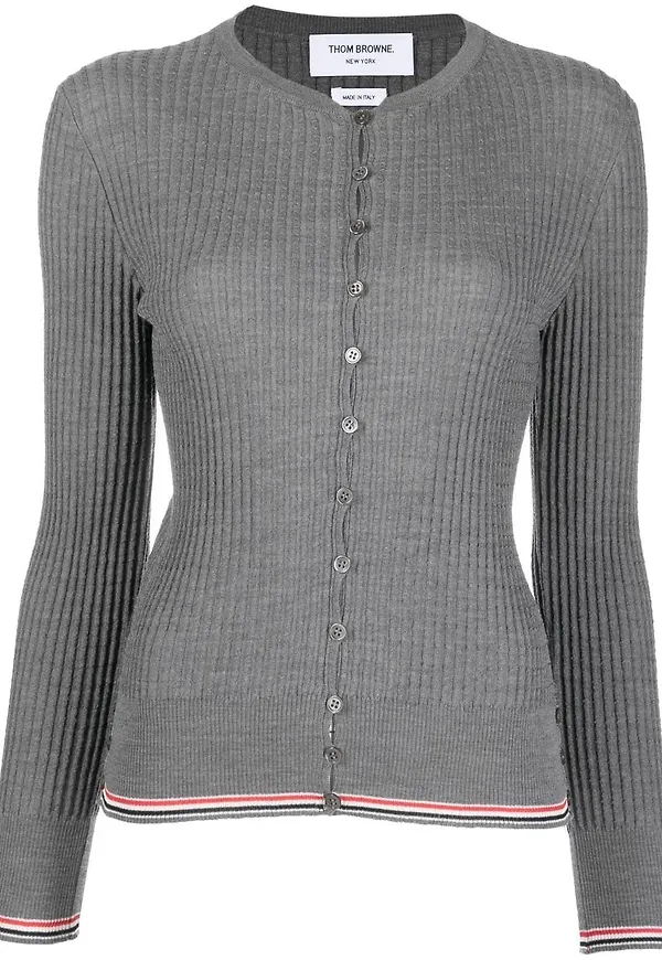 Thom Browne RWB kofta - Grå