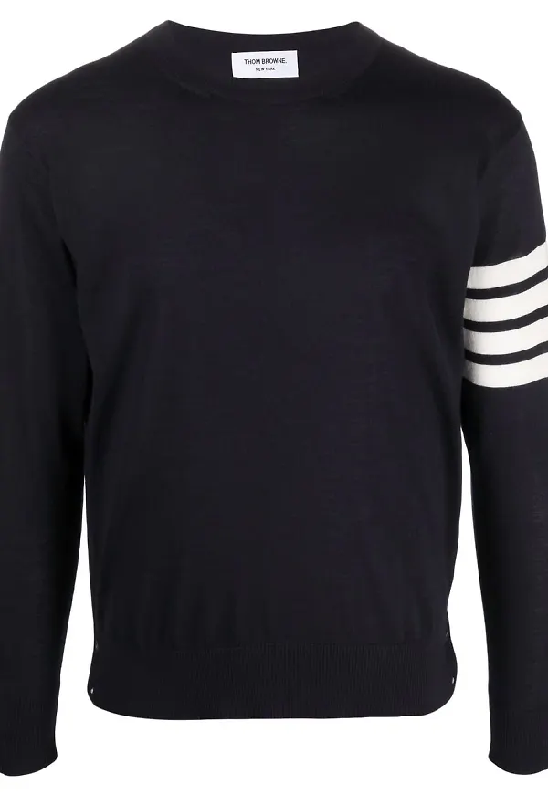 Thom Browne stickad tröja - Blå