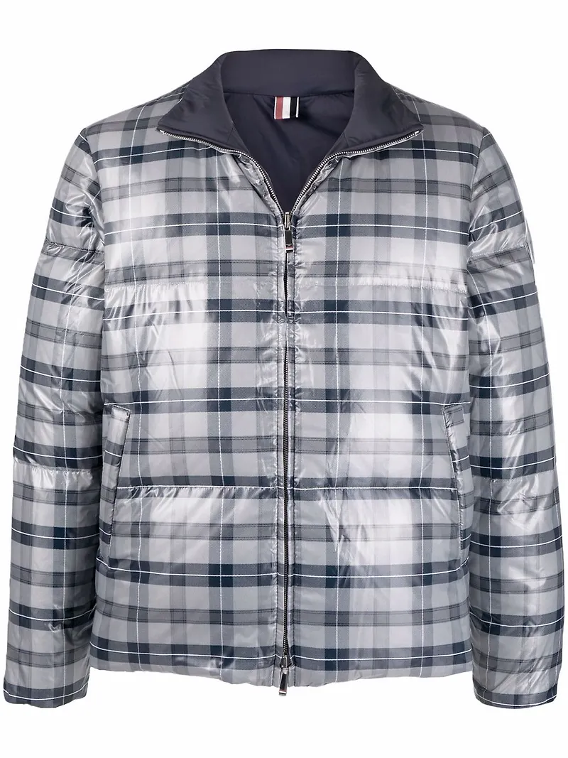 Thom Browne vändbar puffjacka - Grå