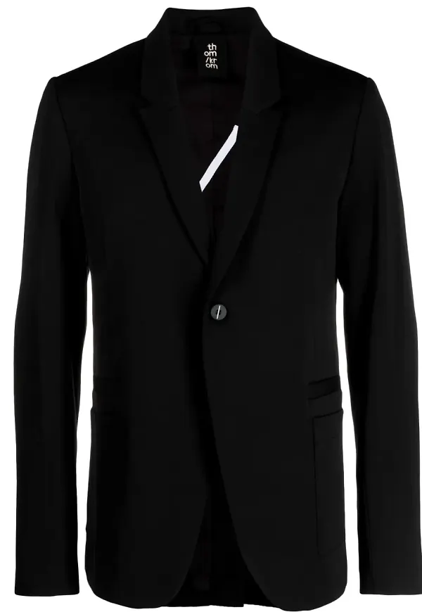 Thom Krom enkelknäppt blazer - Svart
