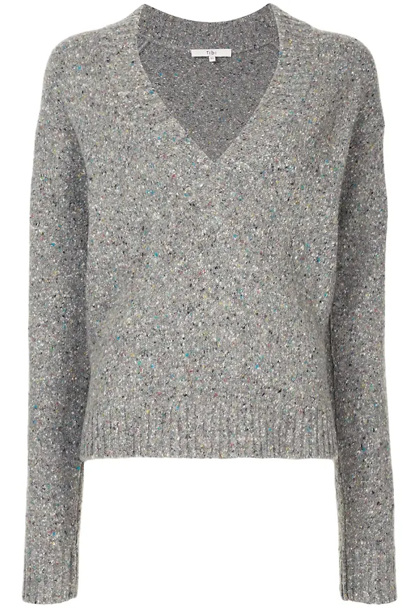 Tibi Eco Tweedy tröja - Grå