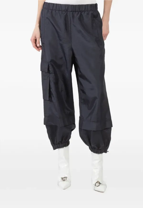 Tibi sweatpants med cargoficka - Blå