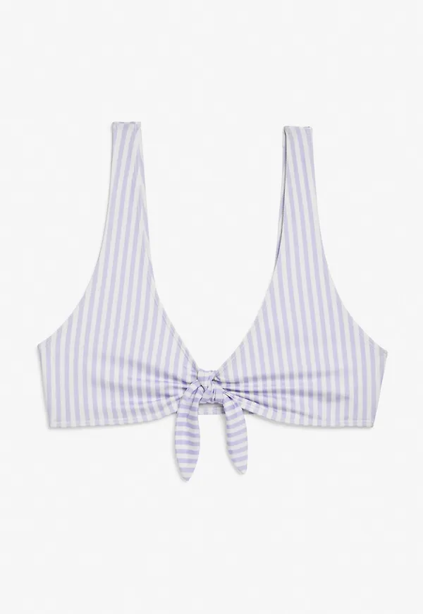 Tie-front bikini top - Purple