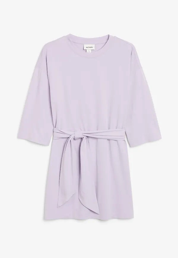 Tie-waist dress - Purple