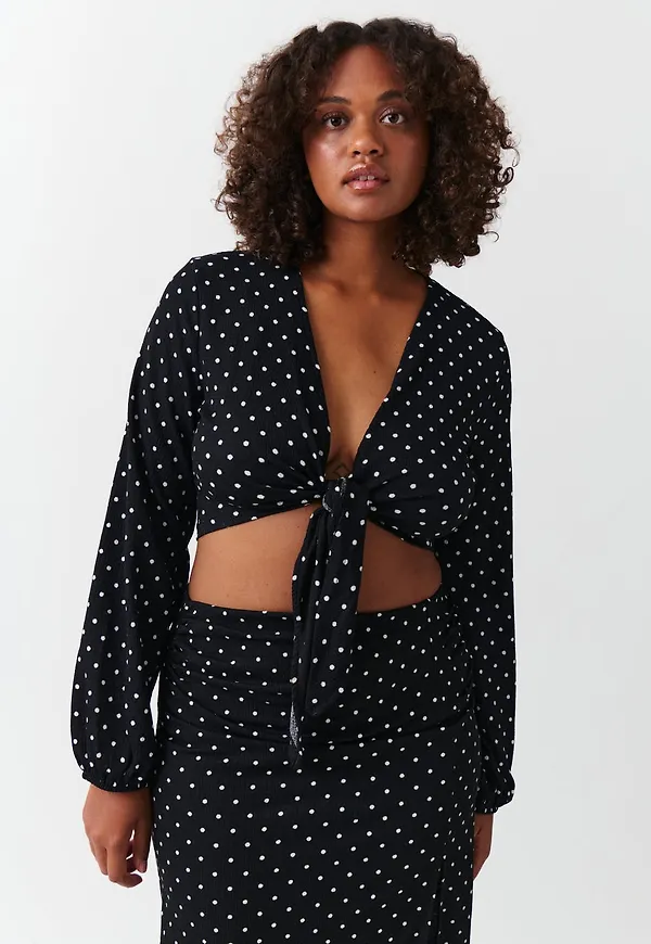 Tie front top