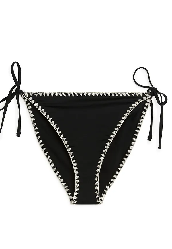Tie Tanga Bikini Bottom - Black