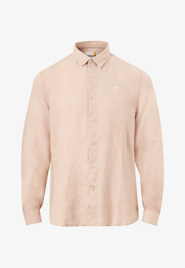 Timberland - Skjorta LS Linen Shirt - Beige