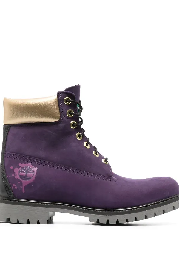 Timberland ankelboots i mocka - Lila