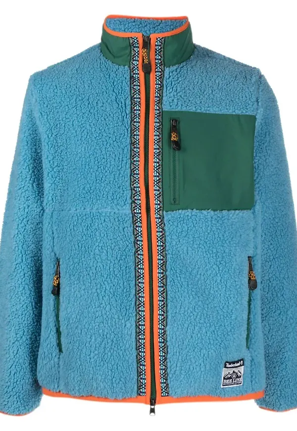 Timberland fleecejacka med färgblock - Blå