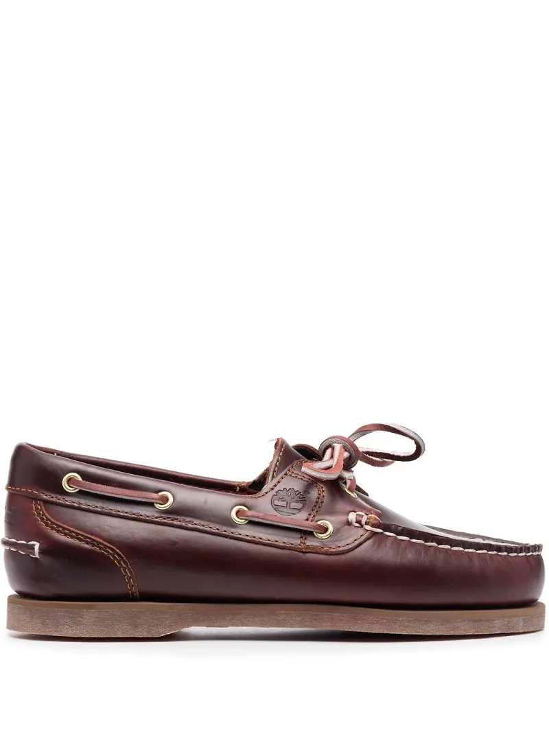 Timberland klassiska seglarskor med snörning - Röd