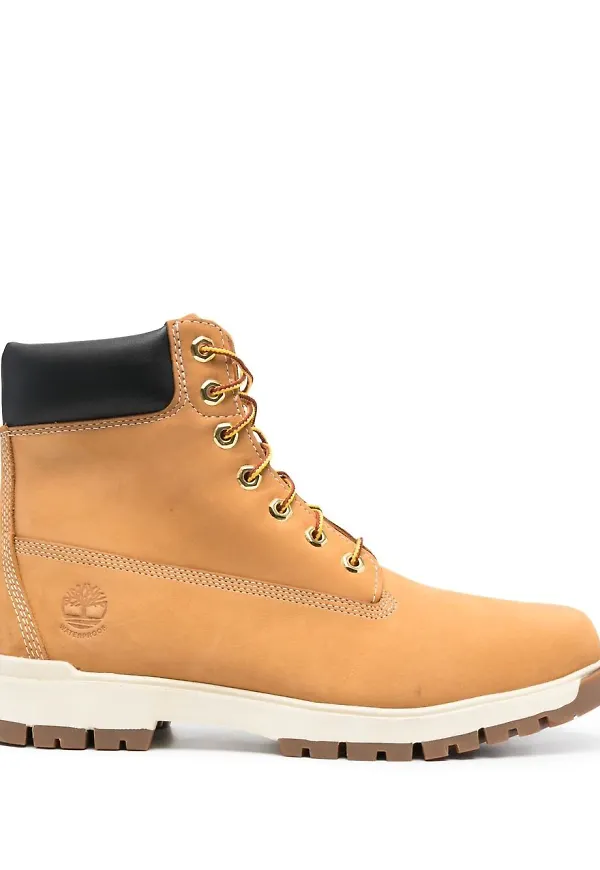 Timberland läderstövlar med snörning - Brun