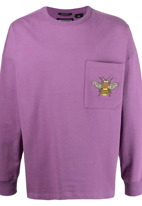 Timberland sweatshirt med bibrodyr - Lila