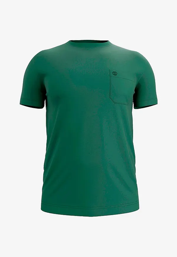 Timberland - T-shirt Dnrv Chest Pocket Short Slee Mdgr - Grön