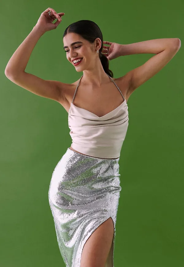 Tina rhinestone top