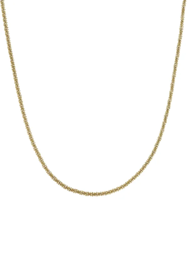 Tinsel necklace gold