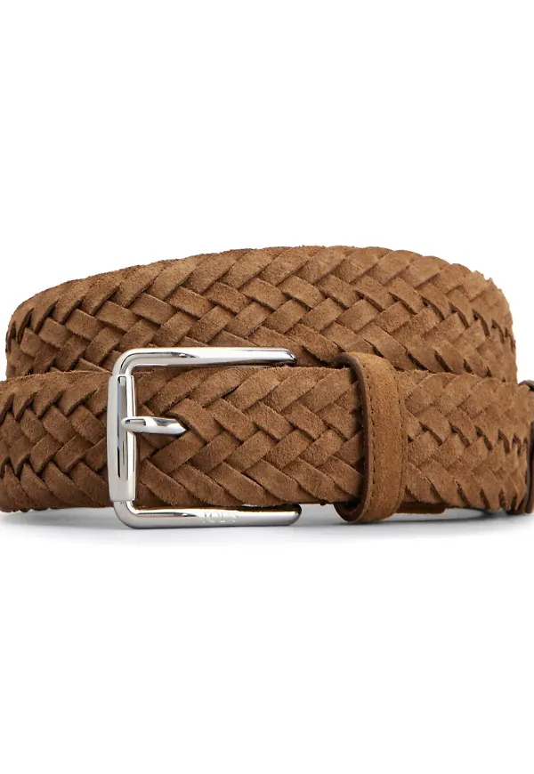 Tod's bälte i mocka - Brun