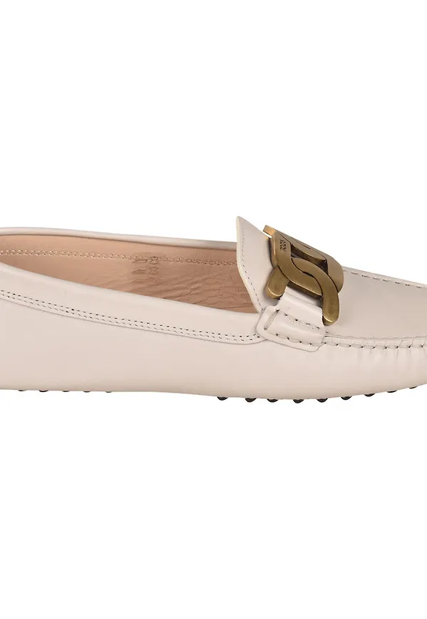 Tod's Gommino Loafers Vit, Dam