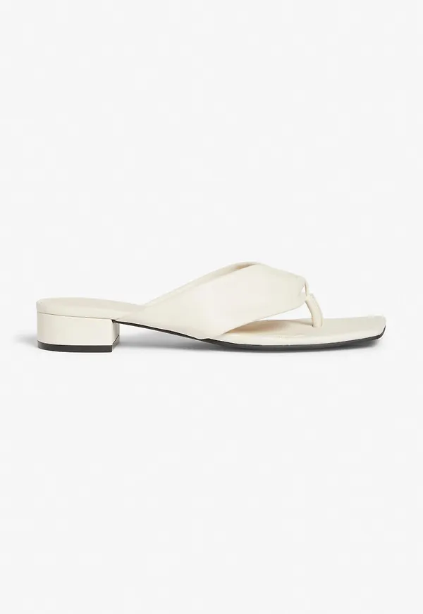 Toe-post heel sandals - Beige