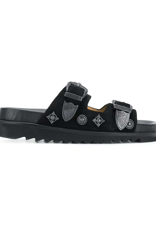Toga Pulla buckle strap sandals - Svart