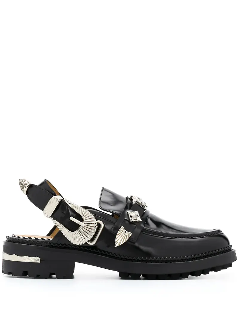 Toga Pulla loafers med slingback - Svart