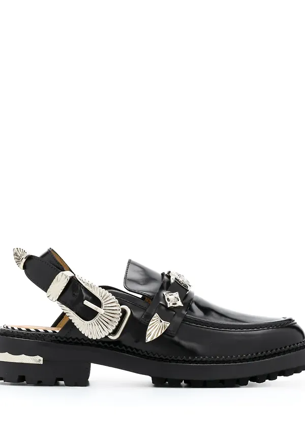 Toga Pulla loafers med slingback - Svart