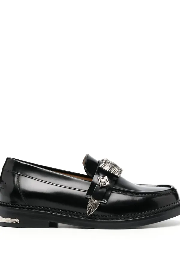 Toga Pulla loafers med spänne - Svart