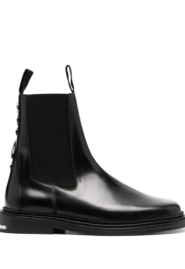 Toga Virilis ankelboots med nitar - Svart