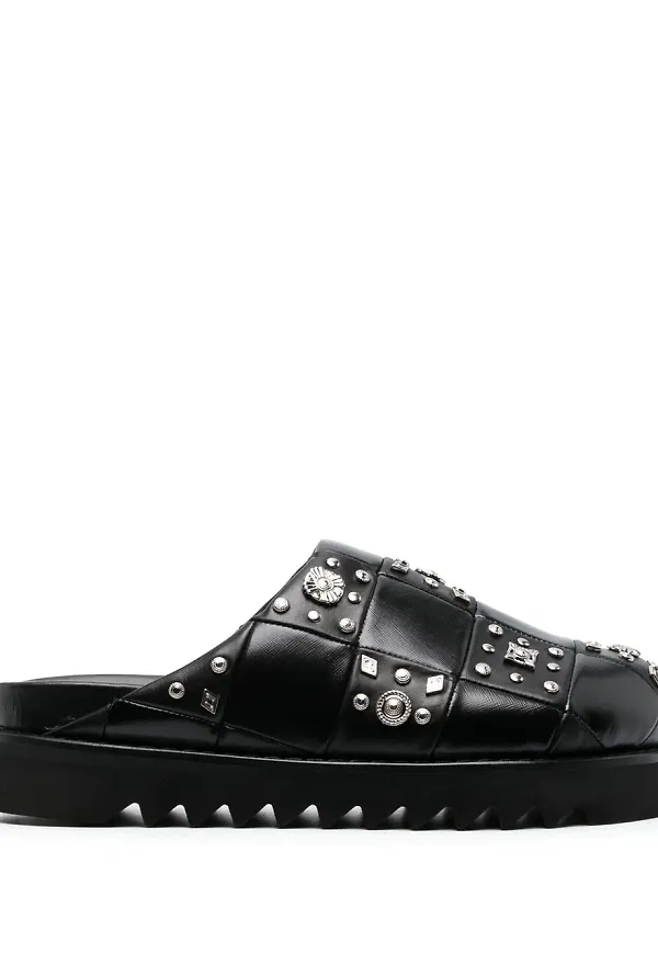 Toga Virilis slip-ons med nitar - Svart