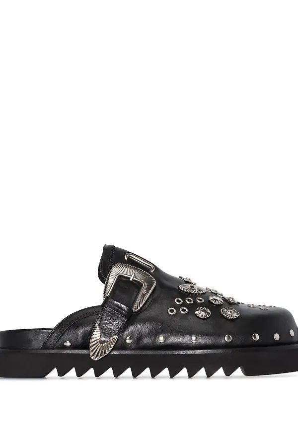 Toga Virilis slip-ons med nitar - Svart
