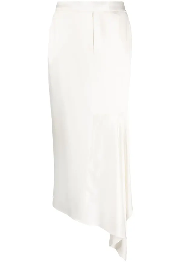 TOM FORD asymmetrisk midikjol - Vit