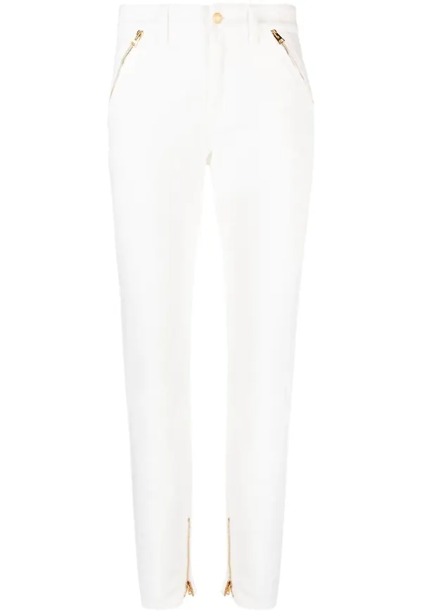 TOM FORD avsmalnande jeans med dragkedja - Vit