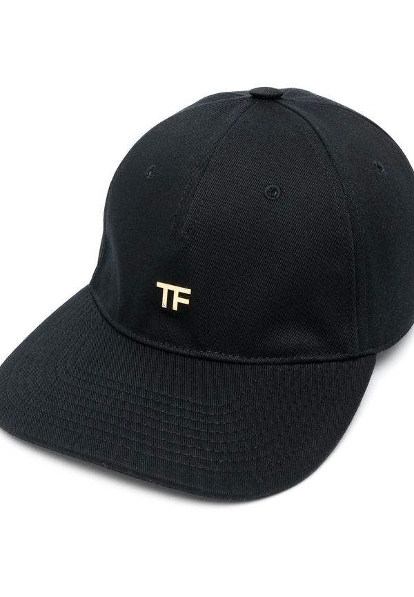 TOM FORD basebollkeps med präglad logotyp - Svart