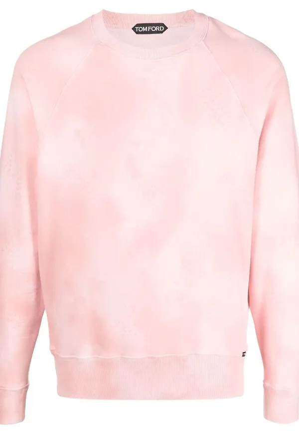 TOM FORD batikmönstrad tröja - Rosa