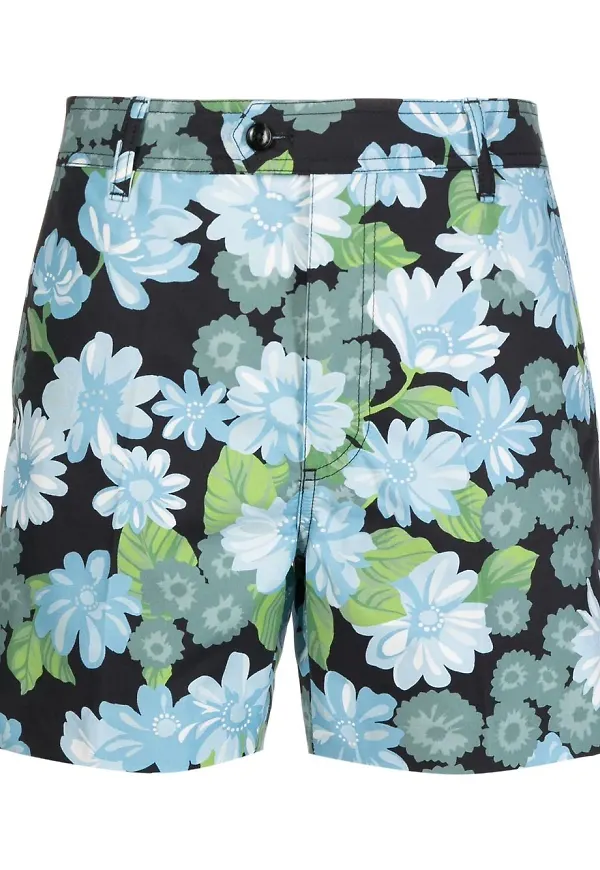 TOM FORD blommiga shorts - Svart
