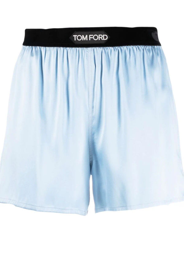 TOM FORD boxershorts med logotyp i stretch - Blå