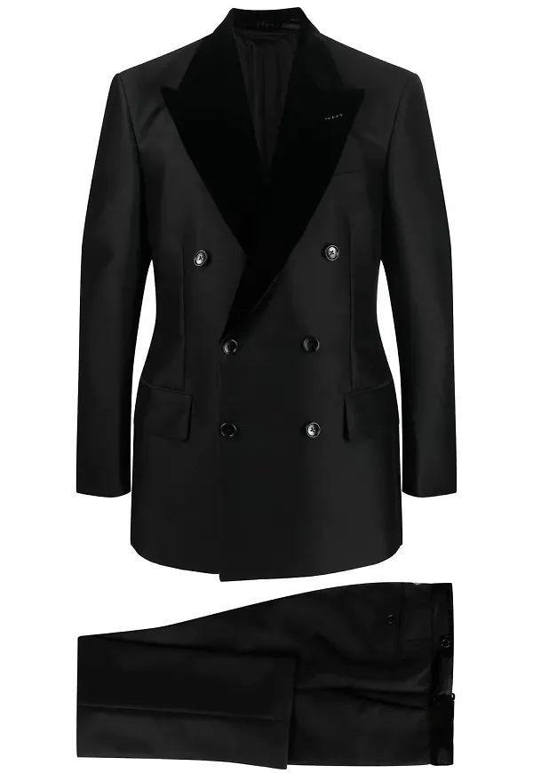 TOM FORD dubbelknäppt kostym - Svart