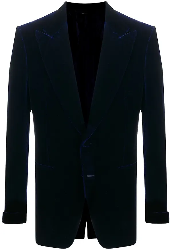 TOM FORD enkelknäppt blazer - Blå