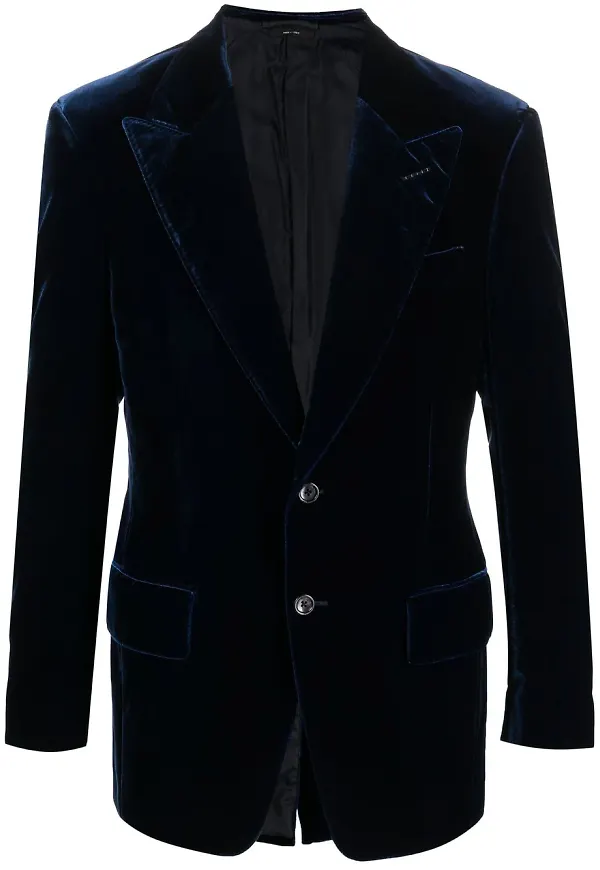 TOM FORD enkelknäppt finblazer - Blå